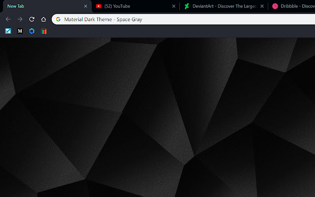 Material Dark Theme Space Grey de la boutique en ligne Chrome à exécuter avec OffiDocs Chromium en ligne