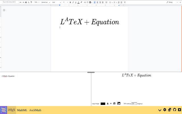 Math Equations Anywhere  from Chrome web store to be run with OffiDocs Chromium online