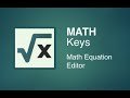 MATH Keys Equation Formula Editor dal Chrome web store da eseguire con OffiDocs Chromium online