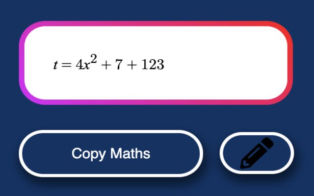 maths2Clipboard  from Chrome web store to be run with OffiDocs Chromium online