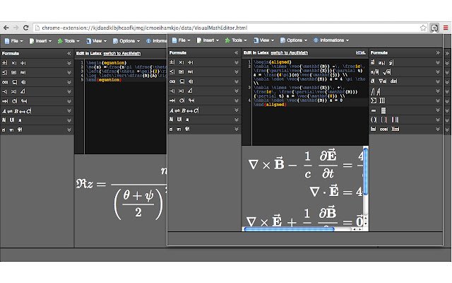 Chrome web mağazasından MathTeX Editor Professional, OffiDocs Chromium çevrimiçi ile çalıştırılacak