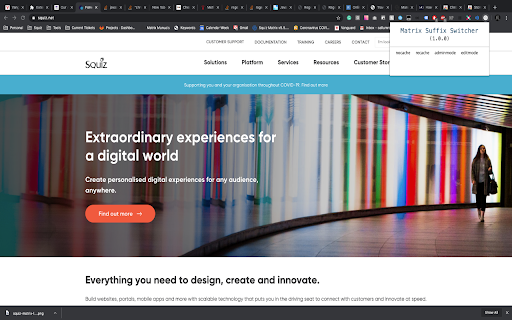 Matrix Suffix Switcher  from Chrome web store to be run with OffiDocs Chromium online