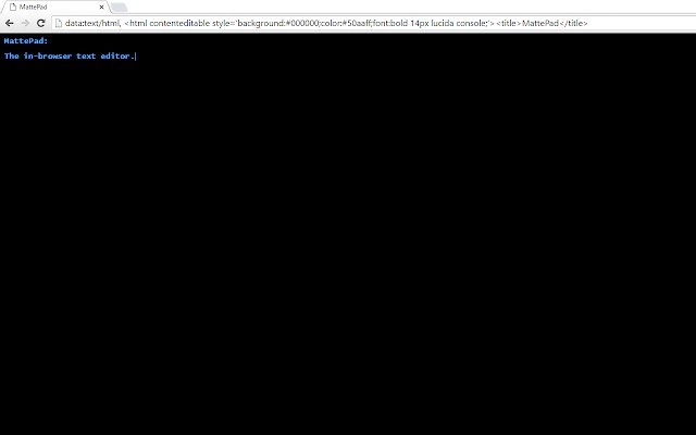 MattePad  from Chrome web store to be run with OffiDocs Chromium online