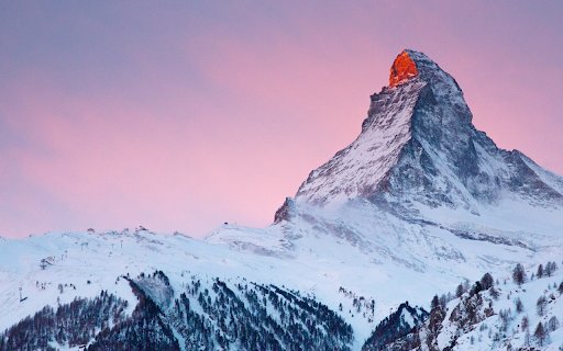 Matterhorn at Dusk  from Chrome web store to be run with OffiDocs Chromium online