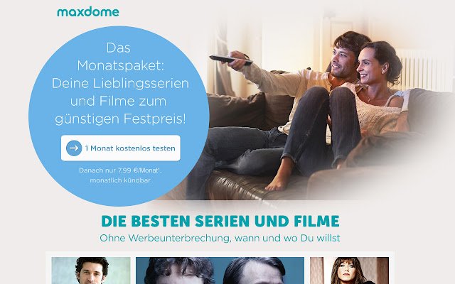 maxdome.de markierten Begriff suchen dari toko web Chrome untuk dijalankan dengan OffiDocs Chromium online