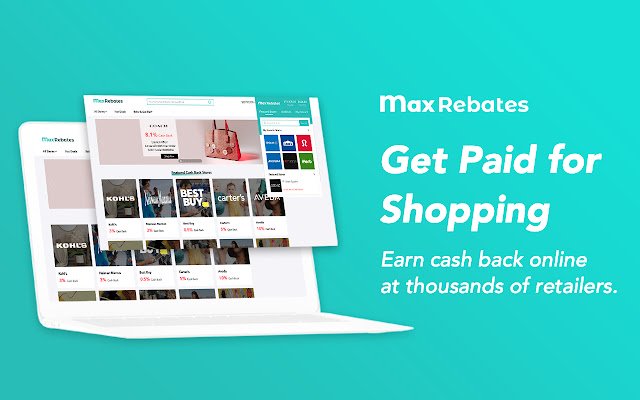 MaxRebates: קבל תשלום עבור קניות מחנות האינטרנט של Chrome שתתנהל עם OffiDocs Chromium באינטרנט