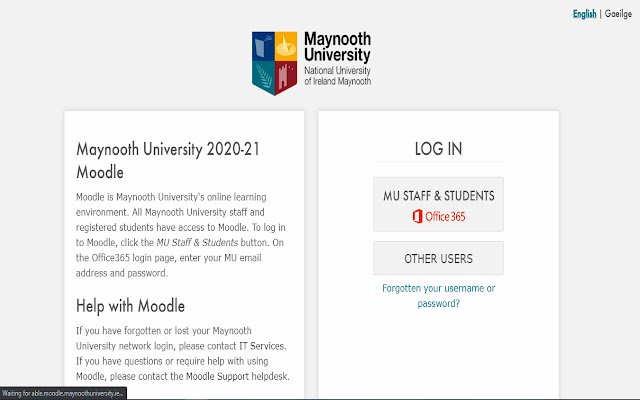 Maynooth University Moodle Login Plugin  from Chrome web store to be run with OffiDocs Chromium online