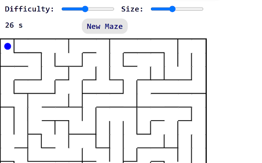 Maze Game  from Chrome web store to be run with OffiDocs Chromium online