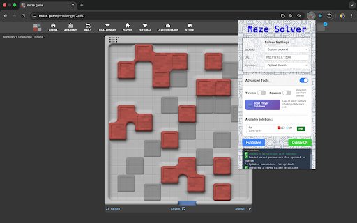 Maze Solver  from Chrome web store to be run with OffiDocs Chromium online