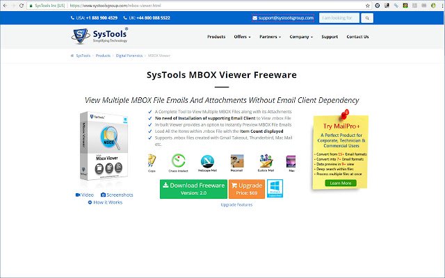 MBOX Viewer מחנות האינטרנט של Chrome שיופעל עם OffiDocs Chromium באינטרנט