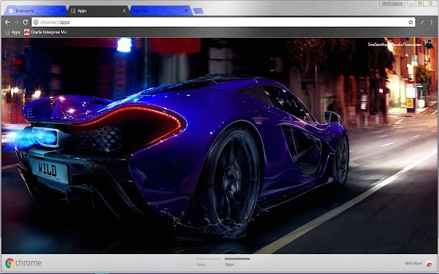 Samochód sportowy Mclaren P1 Super Racing ze sklepu internetowego Chrome, który można uruchomić za pomocą OffiDocs Chromium online