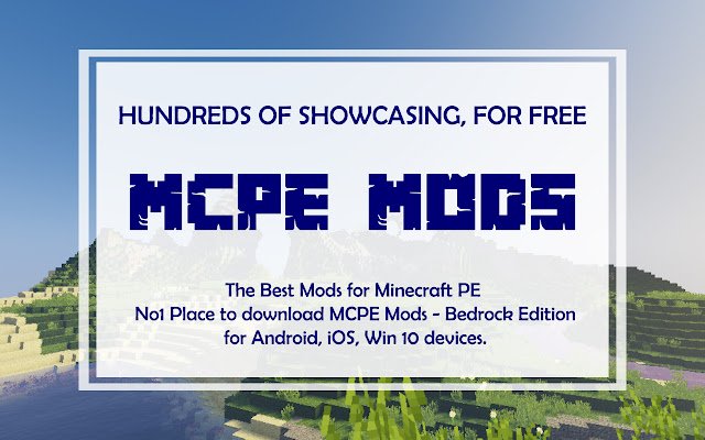 क्रोम वेब स्टोर से MCPEBox.Com Minecraft PE मॉड्स बेडरॉक को ऑनलाइन ऑफीडॉक्स क्रोमियम के साथ चलाया जाएगा