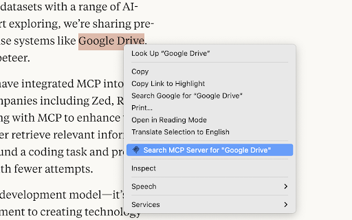 MCP Server  from Chrome web store to be run with OffiDocs Chromium online