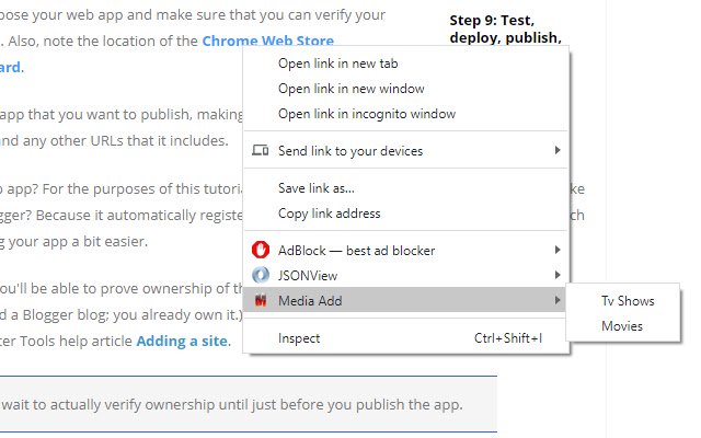 Media Add  from Chrome web store to be run with OffiDocs Chromium online