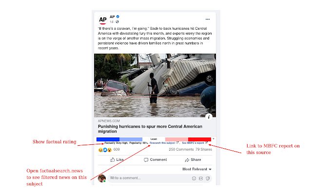 Media Bias/Fact Check Extension  from Chrome web store to be run with OffiDocs Chromium online
