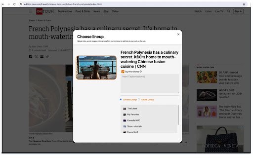 Media Bookmarks  from Chrome web store to be run with OffiDocs Chromium online
