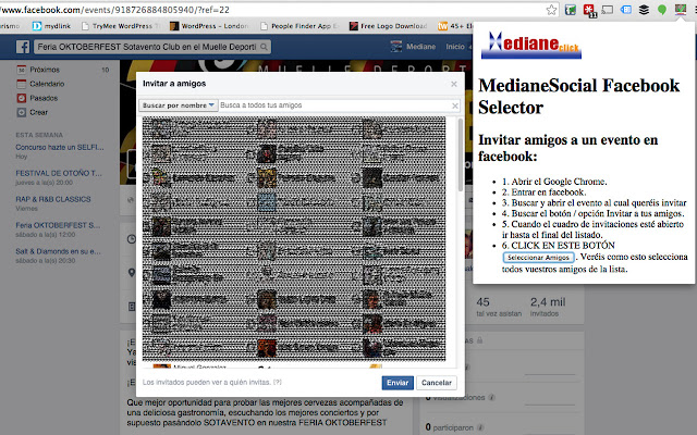 MedianeSocial Facebook PAGE LIKES Selector  from Chrome web store to be run with OffiDocs Chromium online