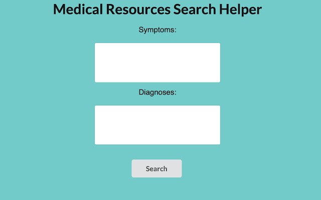 Medical Diagnosis Helper  from Chrome web store to be run with OffiDocs Chromium online