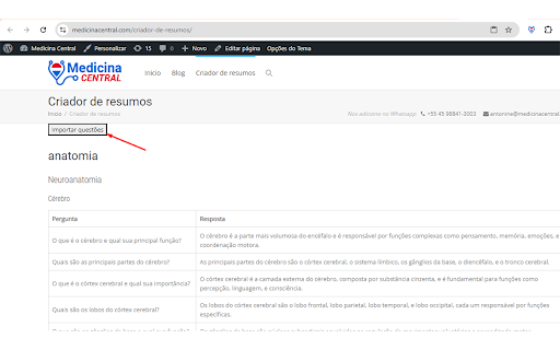 Medicina Central ChatGPT Command Executor  from Chrome web store to be run with OffiDocs Chromium online