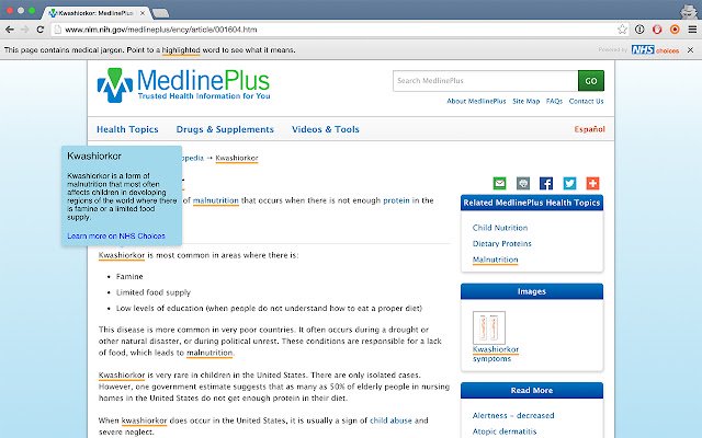 Medict  from Chrome web store to be run with OffiDocs Chromium online