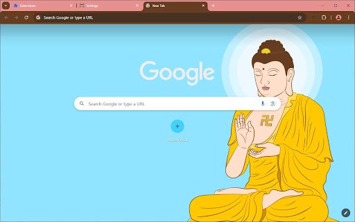 Meditating Buddha  from Chrome web store to be run with OffiDocs Chromium online