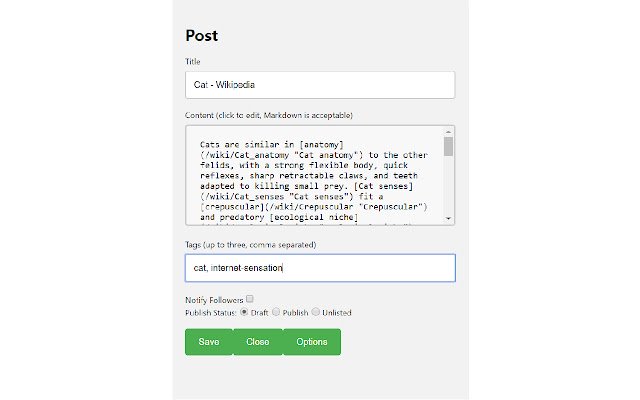 Medium Blog Chrome Extension  from Chrome web store to be run with OffiDocs Chromium online