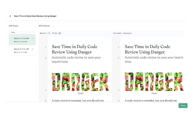 Medium Diff Viewer  from Chrome web store to be run with OffiDocs Chromium online