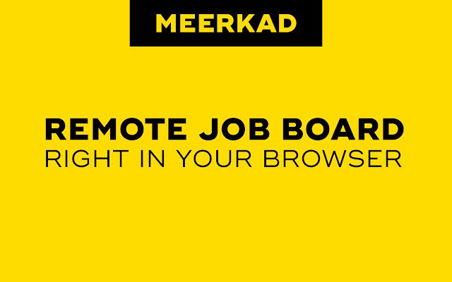 משרות מרוחקות של Meerkad למפתחים מחנות האינטרנט של Chrome שיופעלו עם OffiDocs Chromium מקוון