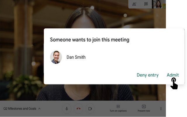 Meet Auto Accept  from Chrome web store to be run with OffiDocs Chromium online