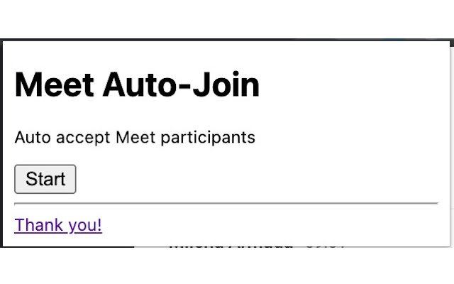 Meet Auto Join من متجر Chrome الإلكتروني ليتم تشغيله باستخدام OffiDocs Chromium عبر الإنترنت