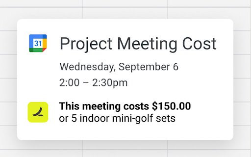 Meeting Cost Calculator by Ramp  from Chrome web store to be run with OffiDocs Chromium online
