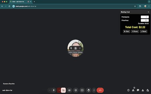 Meeting Cost Tracker  from Chrome web store to be run with OffiDocs Chromium online
