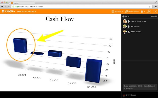 Extension ng Meeting mula sa Chrome web store na tatakbo sa OffiDocs Chromium online