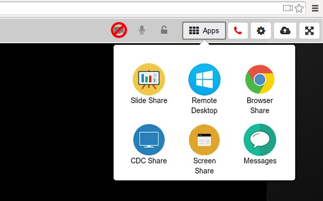 Pagbabahagi ng Screen ng Meetingreat mula sa Chrome web store na tatakbo sa OffiDocs Chromium online