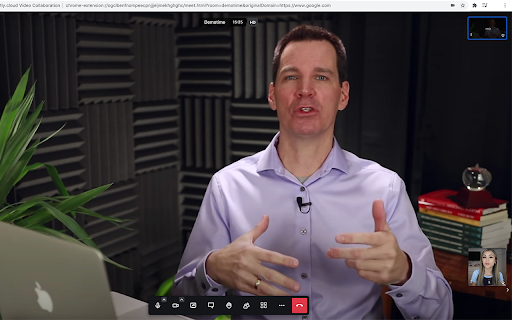 meetly.cloud Video Collaboration  from Chrome web store to be run with OffiDocs Chromium online