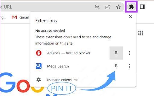 Mega Search  from Chrome web store to be run with OffiDocs Chromium online