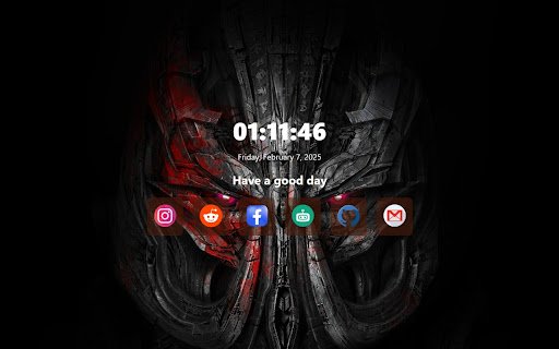 Megatron NewtabNewtab  from Chrome web store to be run with OffiDocs Chromium online