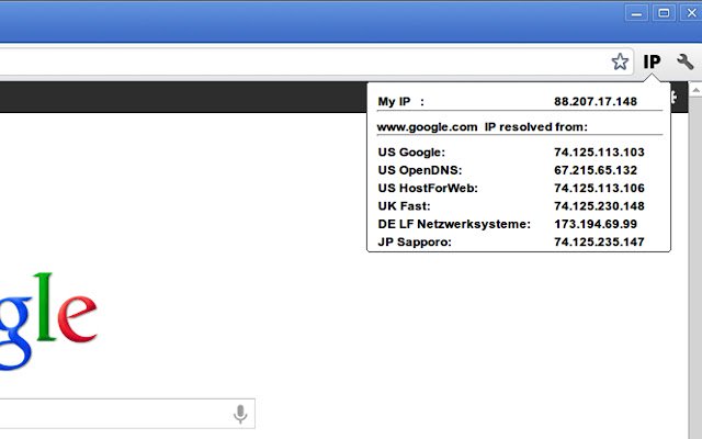 MeIP uit de Chrome-webwinkel om te draaien met OffiDocs Chromium online