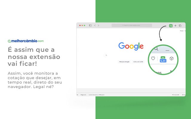 Chrome 网上商店的 Melhor Câmbio Dólar Hoje 将与 OffiDocs Chromium 在线运行
