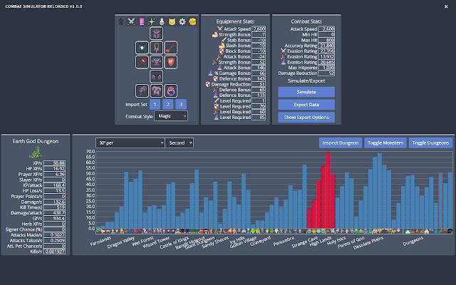 Melvor Idle Combat Simulator rechargé depuis la boutique en ligne Chrome pour être exécuté avec OffiDocs Chromium en ligne
