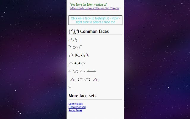 Memelords Lenny Face extension from Chrome web store to be run with OffiDocs Chromium online Memelords Lenny Face extension from Chrome web store to be run with OffiDocs Chromium online