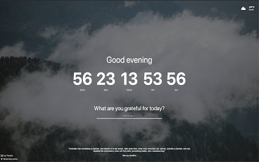Memento Mori The Death Clock of Life  from Chrome web store to be run with OffiDocs Chromium online