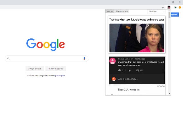 Memes  from Chrome web store to be run with OffiDocs Chromium online