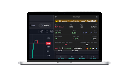 MemPal Memecoin Researcher  from Chrome web store to be run with OffiDocs Chromium online