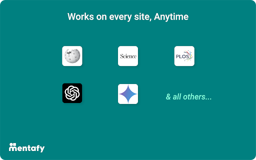 Mentafy Extension  from Chrome web store to be run with OffiDocs Chromium online