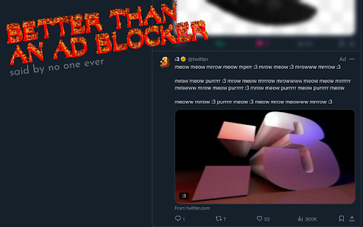 meowad  from Chrome web store to be run with OffiDocs Chromium online