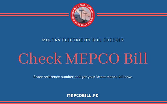 MEPCO Bill  from Chrome web store to be run with OffiDocs Chromium online
