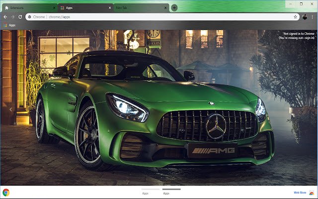 Mercedes Benz AMG GT R Chrome ウェブストアの最速スーパーカーが OffiDocs Chromium オンラインで実行可能