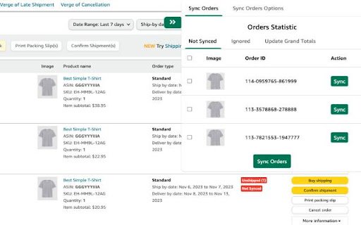 MerchBridge Amazon Helper  from Chrome web store to be run with OffiDocs Chromium online