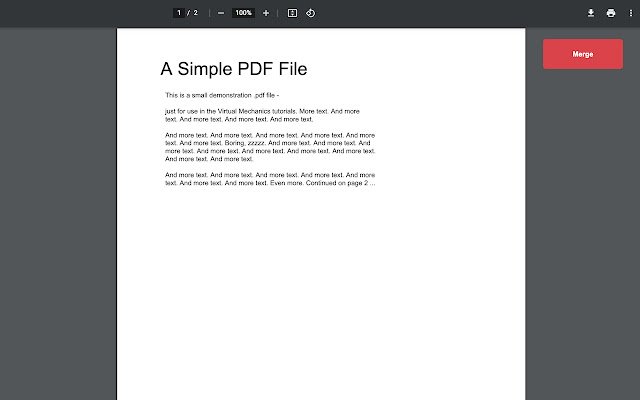 Merge PDF  from Chrome web store to be run with OffiDocs Chromium online